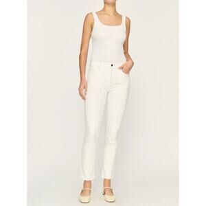NWT DL 1961 Mara Instasculpt Straight Ankle Oakley Denim Jeans White 32